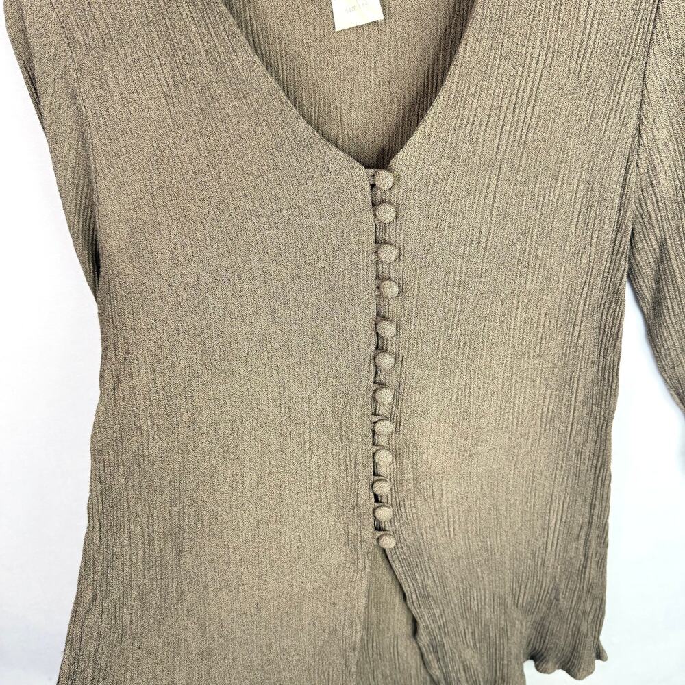 Rabbit Rabbit Rabbit Button Front Blouse S/M - Picture 4 of 9
